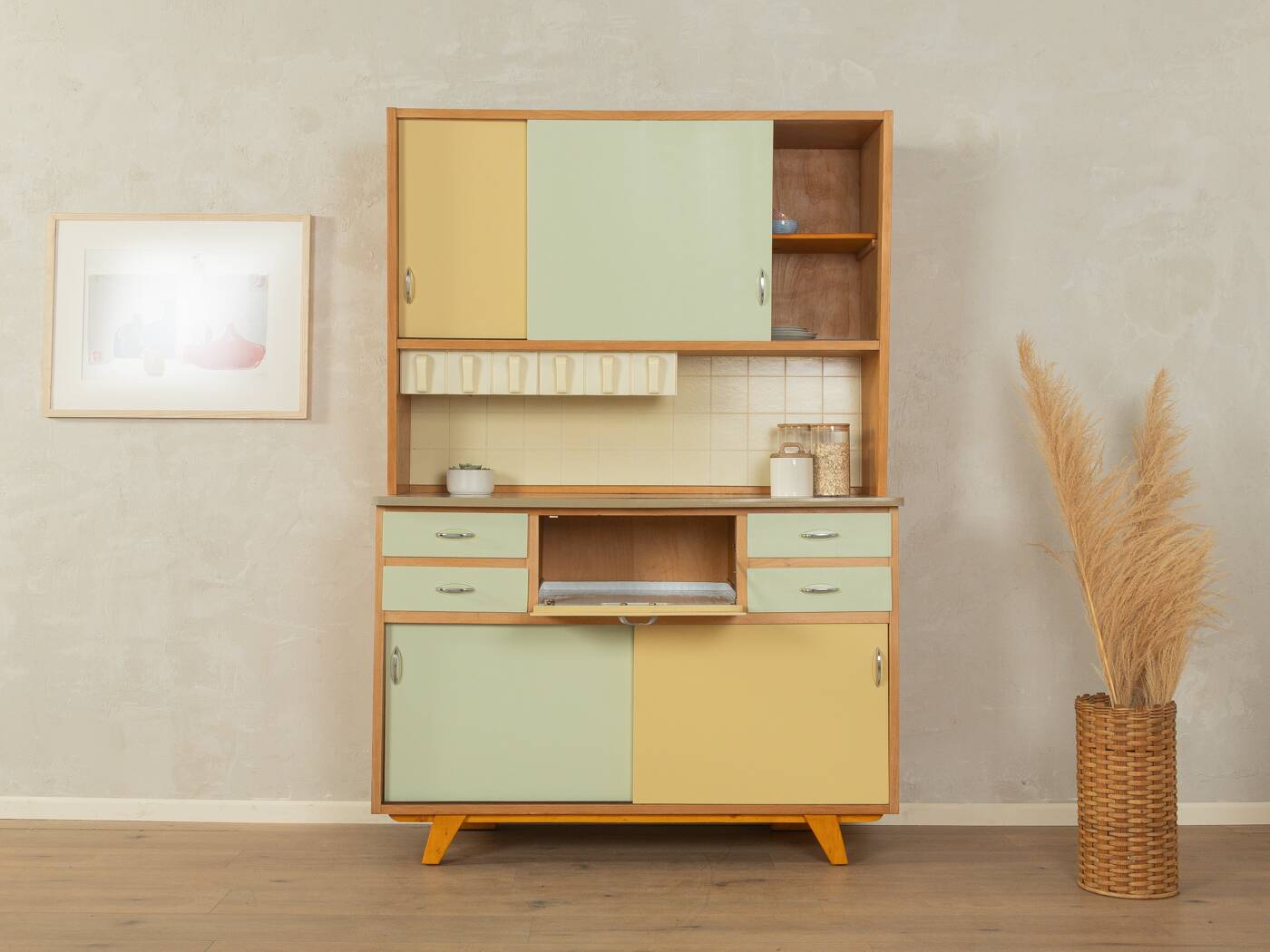 charming kitchen cabinet, vintage