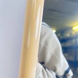 Square plastic mirror with rounded edges, cream, 1970s/80s.