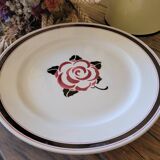 Lot reserved for Anne L, low fruit bowl and 2 Sarreguemines Noyon serving dishes