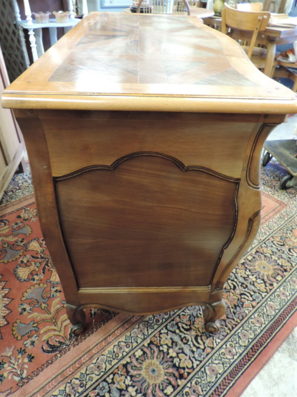 Louis xv-style chest of drawers in cherry