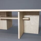 Vintage travertine coffee table, 1970s