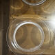 6 Starter/Dessert Plates Lalique France Model Bourgueil