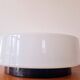 Large Midcentury Flush Mount Milk Glass, RZB Leuchten, Germany, 1970s