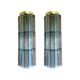 Murano glass Tronchi wall lights in grey and light blue by Simoeng, set of 2