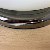 Pair of opaline and metal wall lights