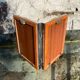Photo doors in silver metal Alpaca with two old shutters