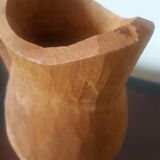 Early 20th century raw wood pitcher