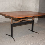 Coffee table convertible teak 60s