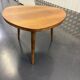 1950s natural oak tripod coffee table
