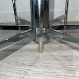 Lustre Space Age 6 arms in chrome and opalised globes in the style of Gaetano Sciolari.