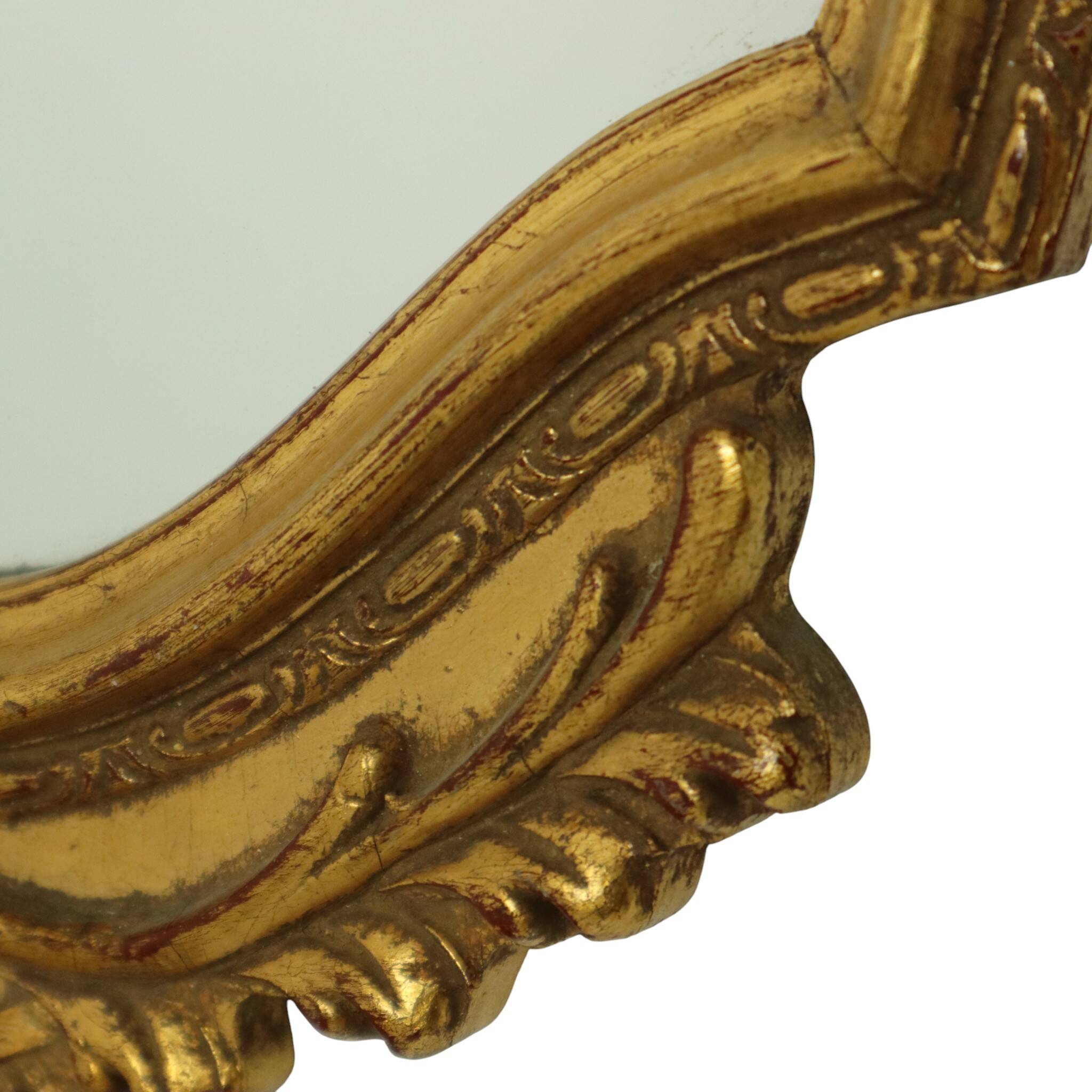 Classic Gold Leaf Mirror Crested Mirror Baroque Deknudt