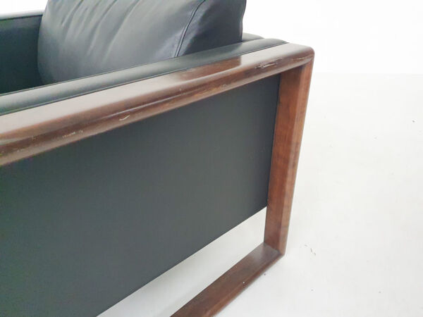 fauteuil Walter Knoll En cuir Allemagne Des Années 1970