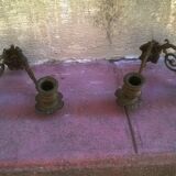 Pair of piano candlesticks