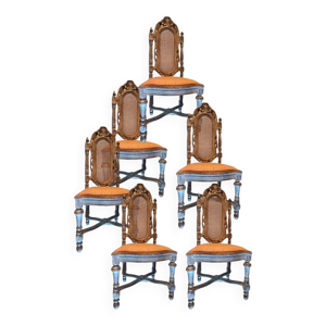 lot de 6 chaises anciennes - style