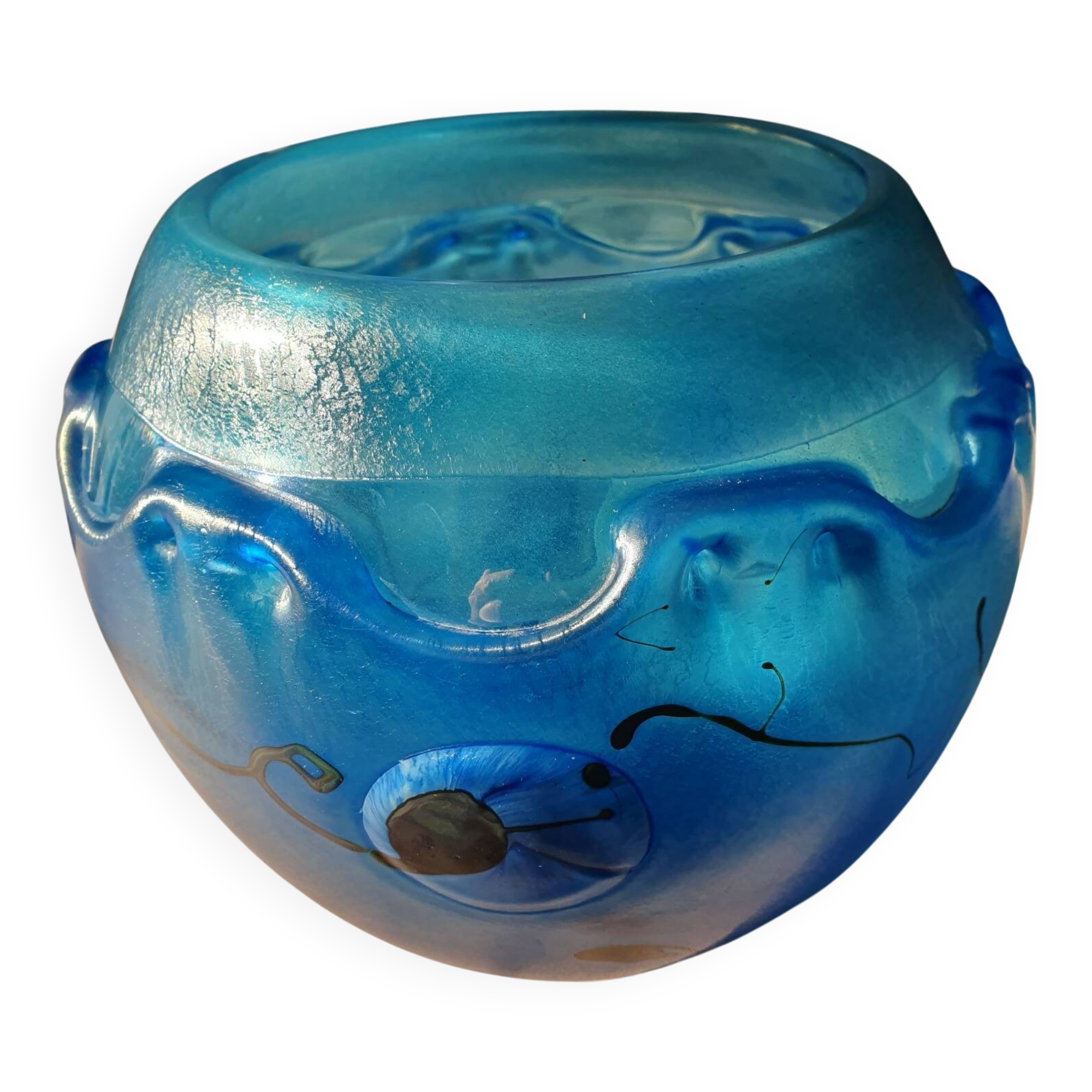 Glass paste vase J.P Mateus