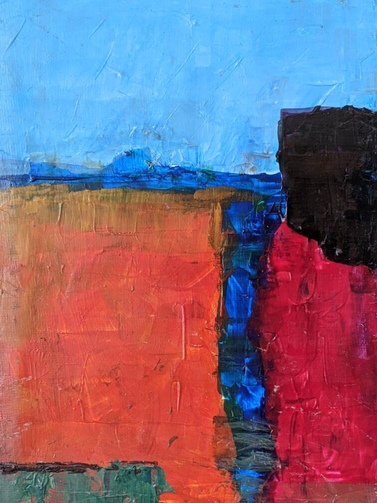 Acrylic on canvas Abstract art small contemporary painting