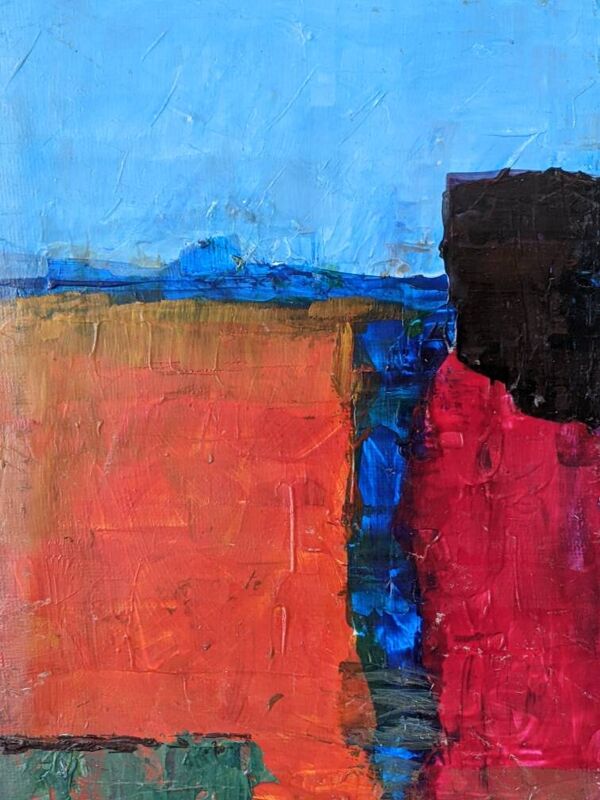 Acrylique sur toile Art abstrait petit tableau contemporain