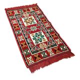 Oriental Anatolian Rug, Red Anatolian Rug 70x190cm