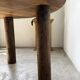 Round table 1950s constructivist walnut