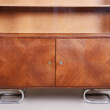 Vichr a spol art deco bookcase made in 1930s czechia