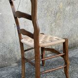 Louis Philippe chair, woven seat, late 19th century.