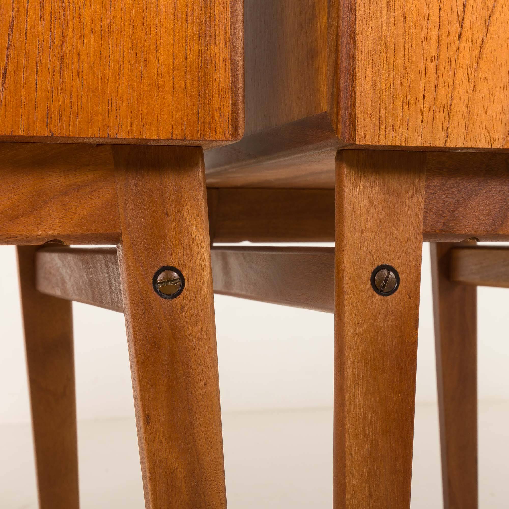 Pair of mid-century teak nightstands, Denmark 1960s