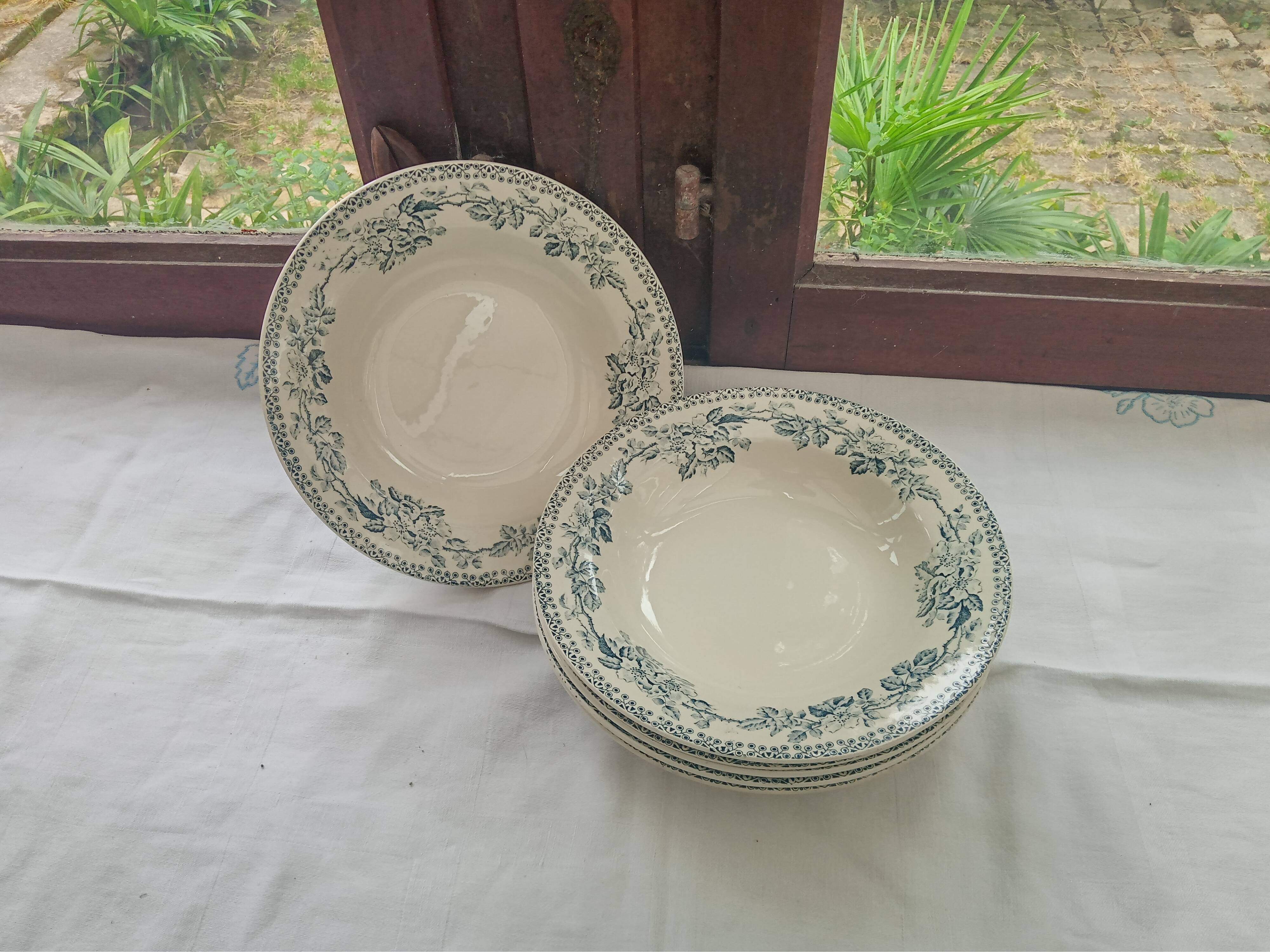 6 soup plates Terre de fer Guadeloupe