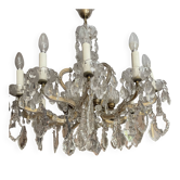 Antique crystal chandelier, French made.