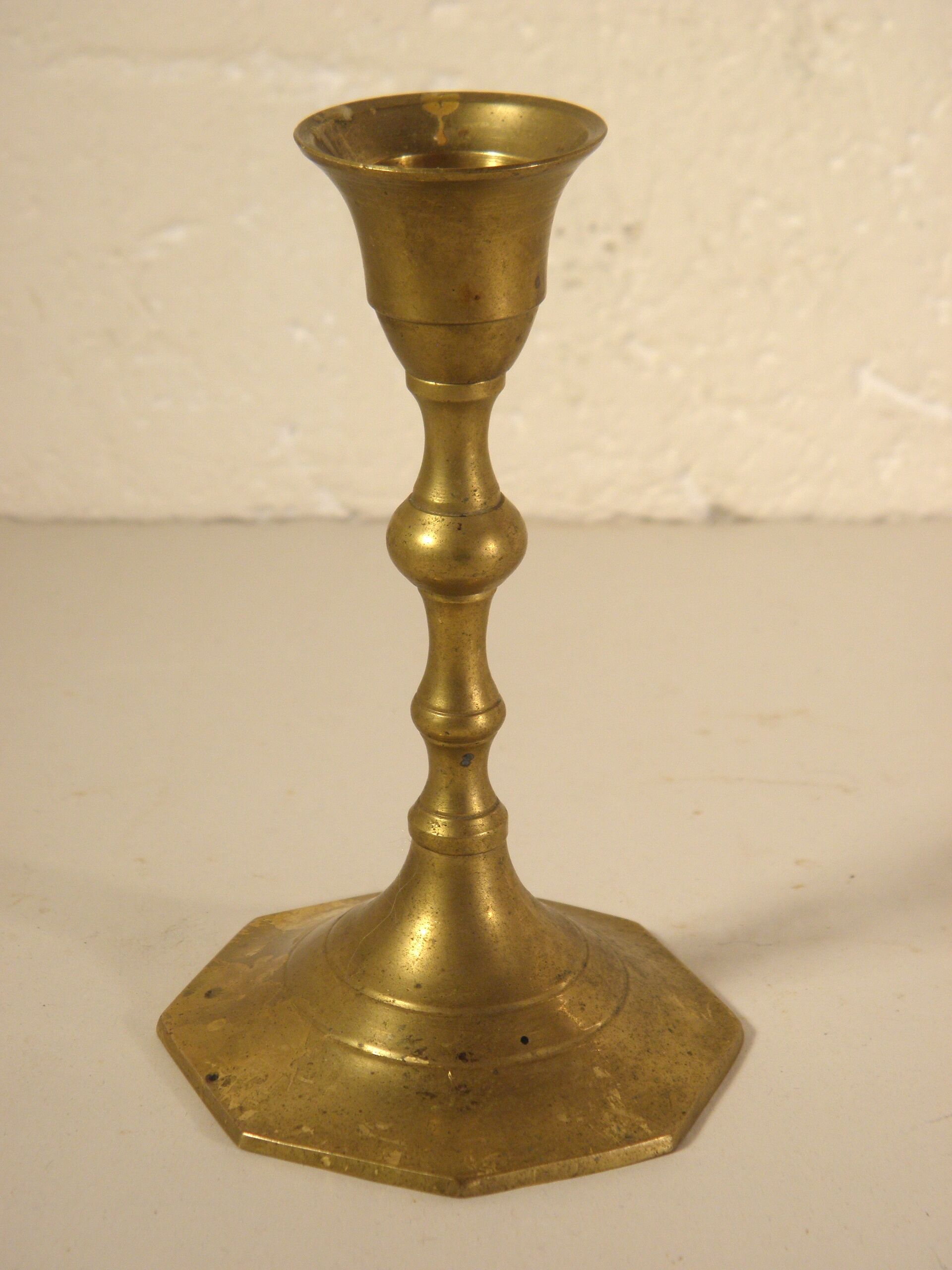 Brass candle holder 12 cm