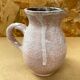 Antique white & pink ceramic pitcher 60s vintage