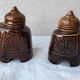 2 pots à thé figurant un éléphant