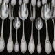 Housewife 37 pieces in silver metal Empire style