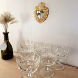 Set of 6 glasses in Champagne