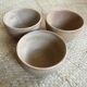 Series of 3 sandstone bowls