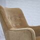 1970s, Danish highback armchair, light green furniture velour.