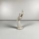 White porcelain single-stem vase
