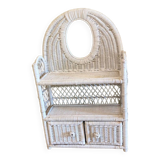 Vintage wicker shelf