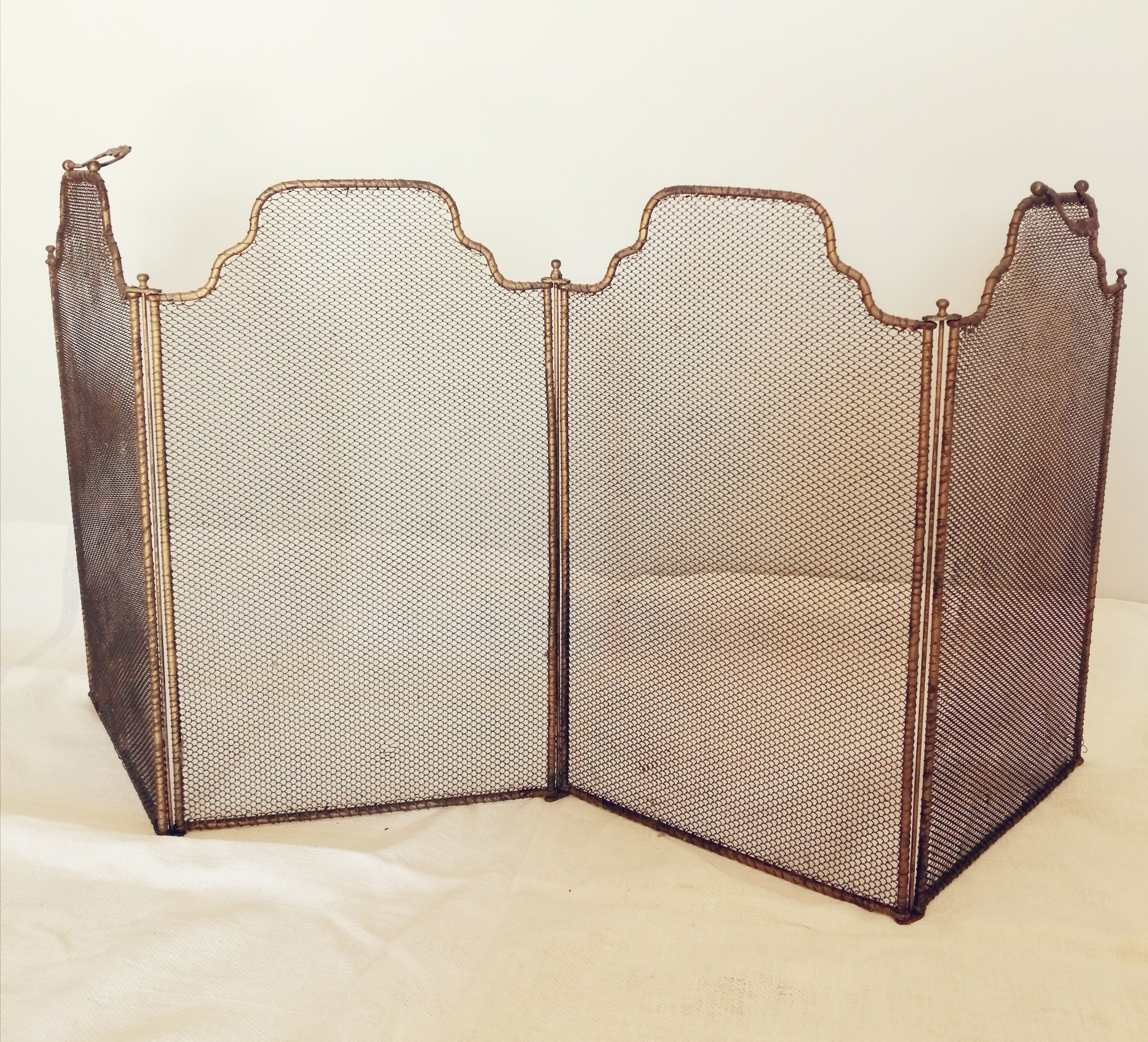 Old fire firewall fence and iron