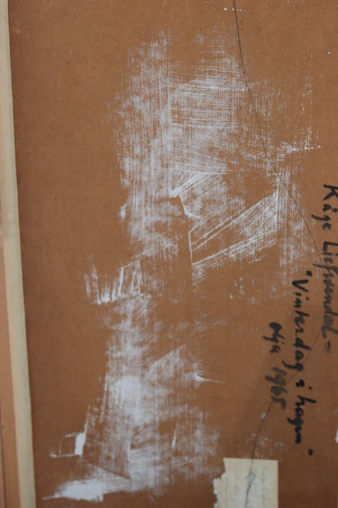 Winter day in the garden by Kåge Liefwendal 1960s