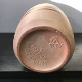 Former Vase Grand Ceramics Beige - Painting Germany 70s Vintage