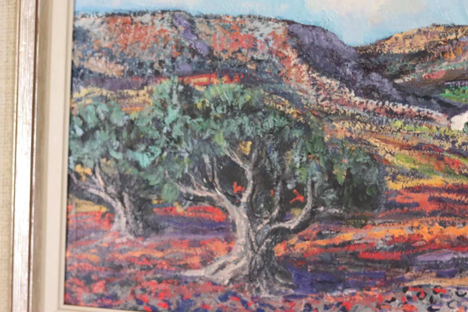 Original Swedish Oil on Canvas – “Bergsby Taragona” by Henry Eldin