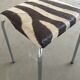 Tabouret Zèbre années 70
