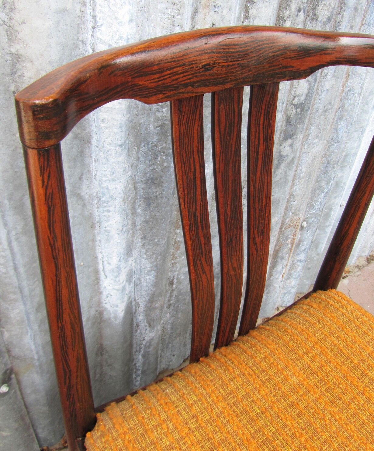 Danish Modern Slat Back Dining Chairs in Rosewood, Set of 2