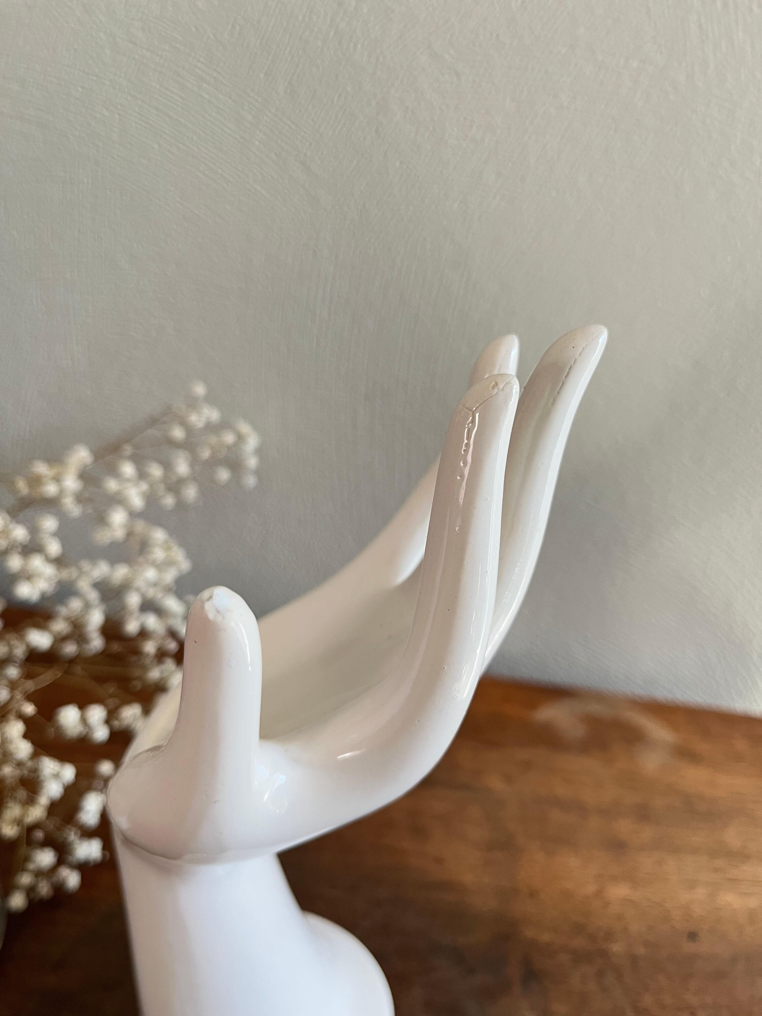 Hand ring vase vintage soliflore