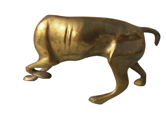 Brass dog