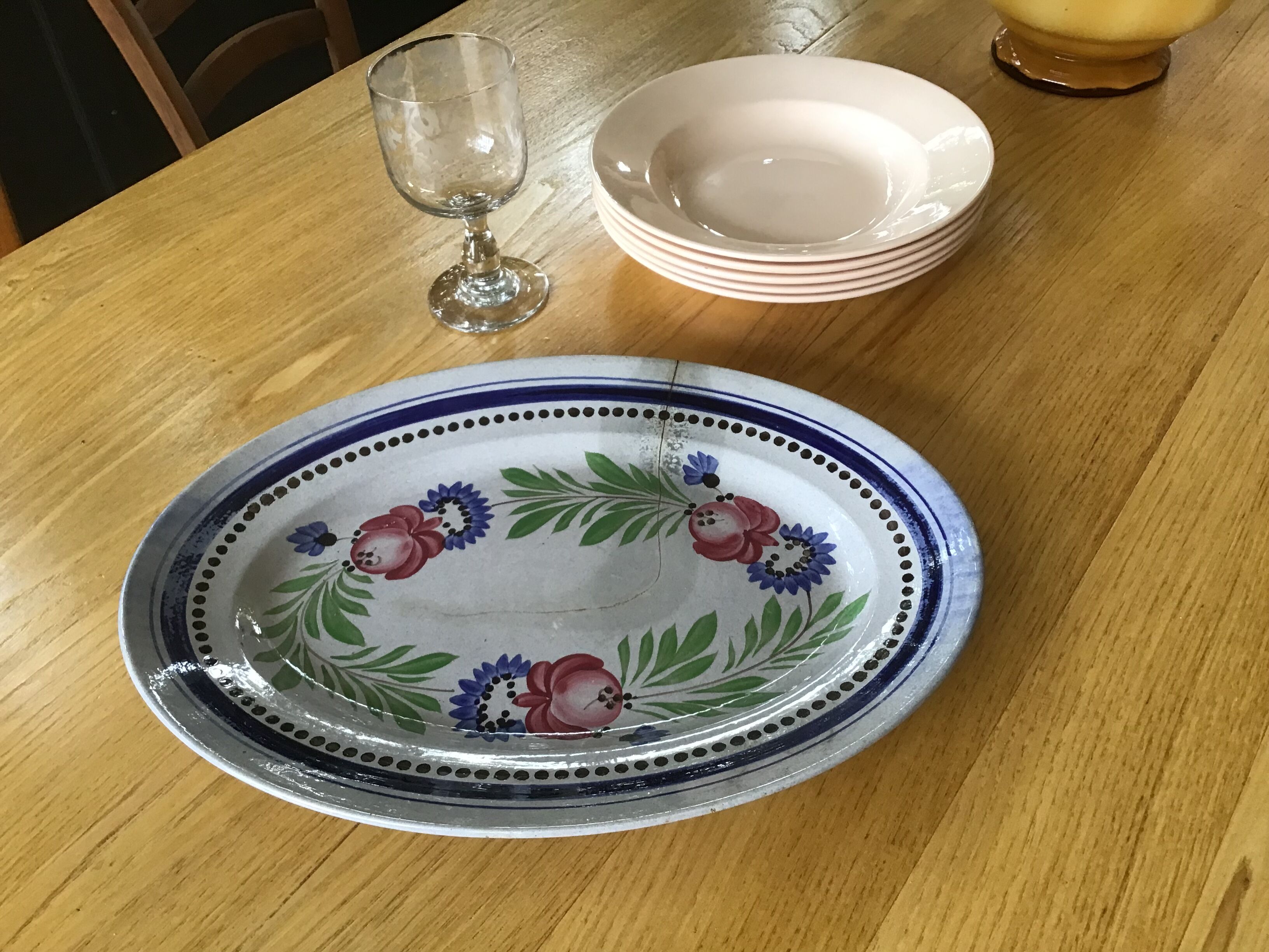 Digoin oval dish, Bellagio model