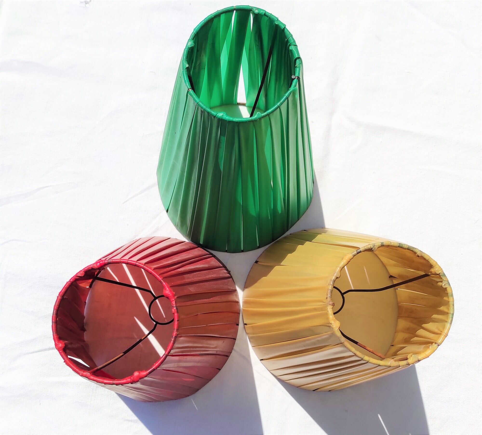 Lampshades day lot of 3 colors