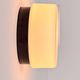 Vintage wall light in black Bakelite and opaline, France 1970.