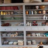 Great bibliotheque old grey patina