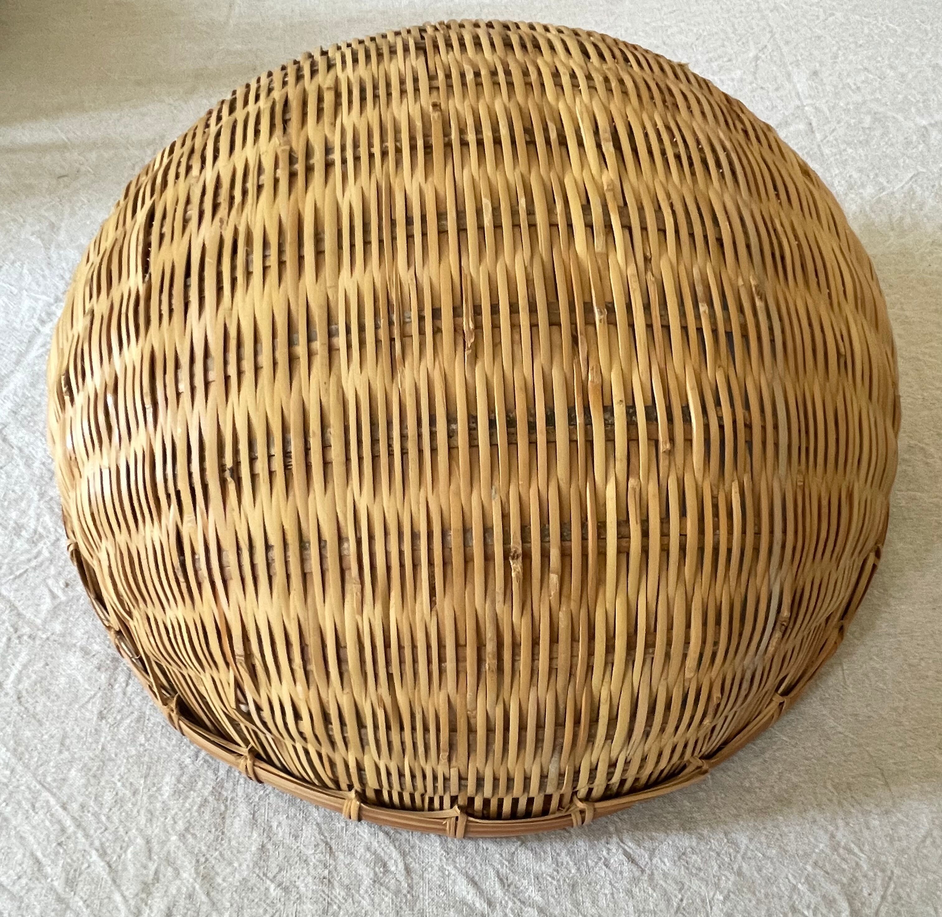 Asian wicker basket